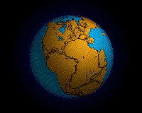 Animazione che mostra la deriva dei continenti a partire dal supercontinente Pangea