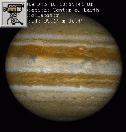 Rotazione di Giove, si vede il transito di Io del 10 febbraio 2009