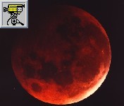 Foto di una eclissi totale di luna e filmato dell'eclissi totale del 21 febbraio 2008