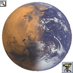 Disegni e filmato che illustrano la possibile terraformazione di Marte.
