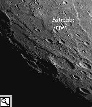 Foto della MESSENGER dell'Astrolabe Rupes