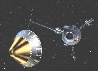 sgancio tra l'Orbiter e il Probe