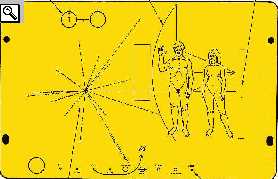 placca con messaggio per gli extraterrestri