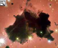 le nubi di polvere della regione IC 2944