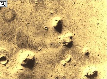 Il mistero della faccia della regione Cydonia rivelato dalla Odyssey