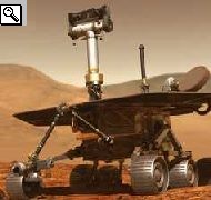 I rove Spirit e Opportunity con indicato dove sono posizionate le apparecchiature scientifiche