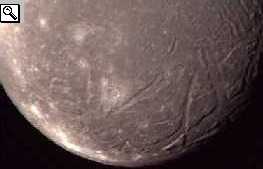 Foto di Ariel presa dal Voyager 2