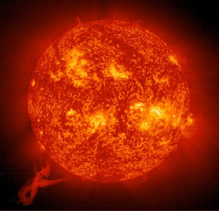 Foto del Sole presa dalla sonda SOHO
