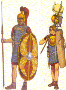 due tipici soldati romani