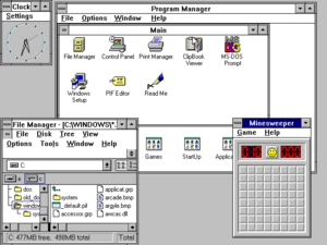 aspetto di Windows 3.11