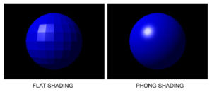 Phong e flat shading